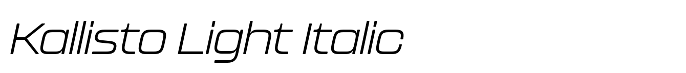 Kallisto Light Italic image